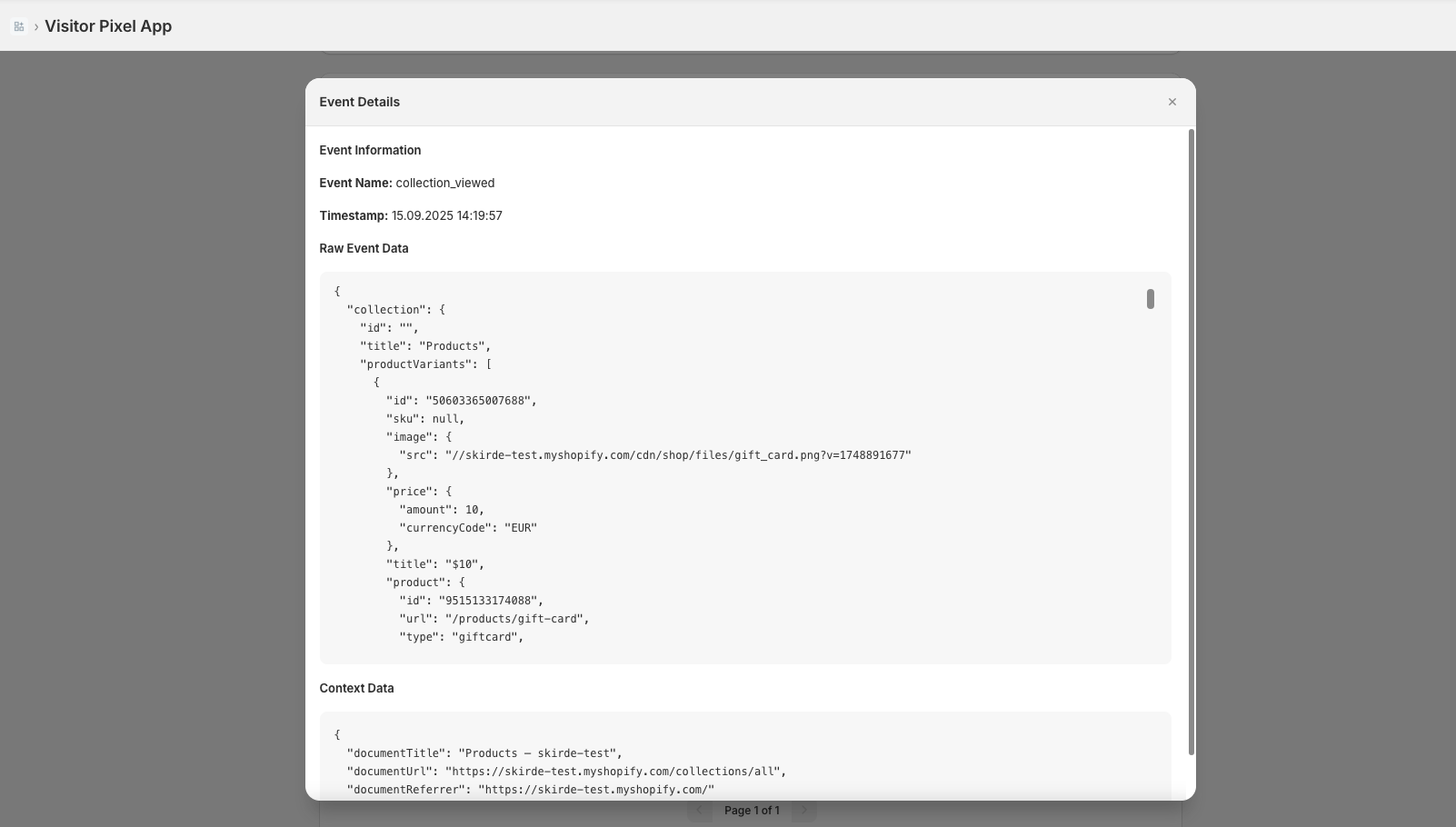Detailed event tracking and visitor behavior data